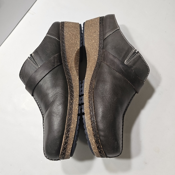 Pikolinos Granada Clogs Size 8 Leather Slip On Shoes in Color Slate - Picture 5 of 7